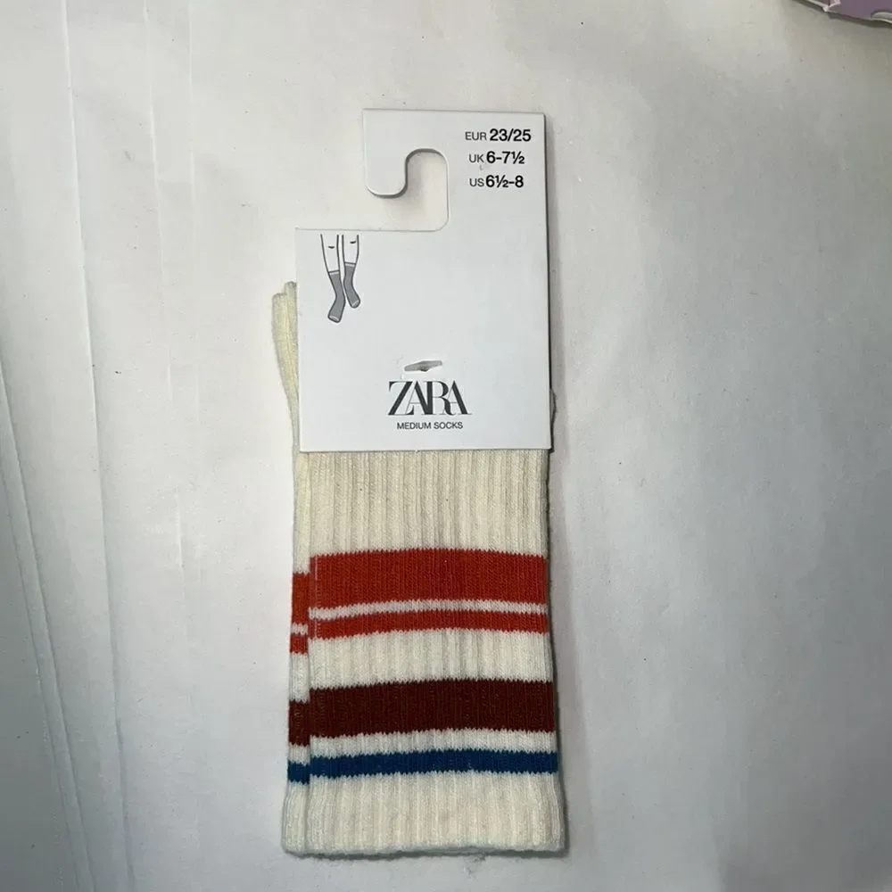 ZARA Kids | Beige | STRIPED RIB SOCKS